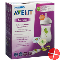 Avent Philips Natural Flasche+schnuller Set Drache Avent Philips Natural Flasche+schnuller Set Drache