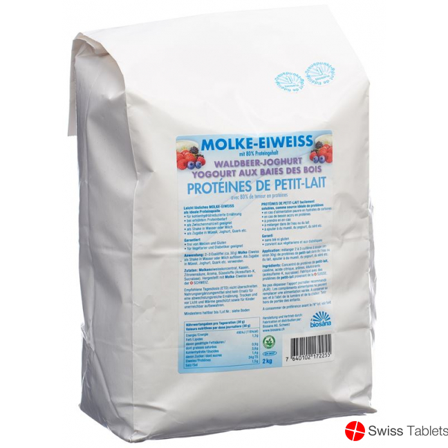 Biosana Molke Eiweiss Pulver Waldbeer-Joghurt 2kg buy online
