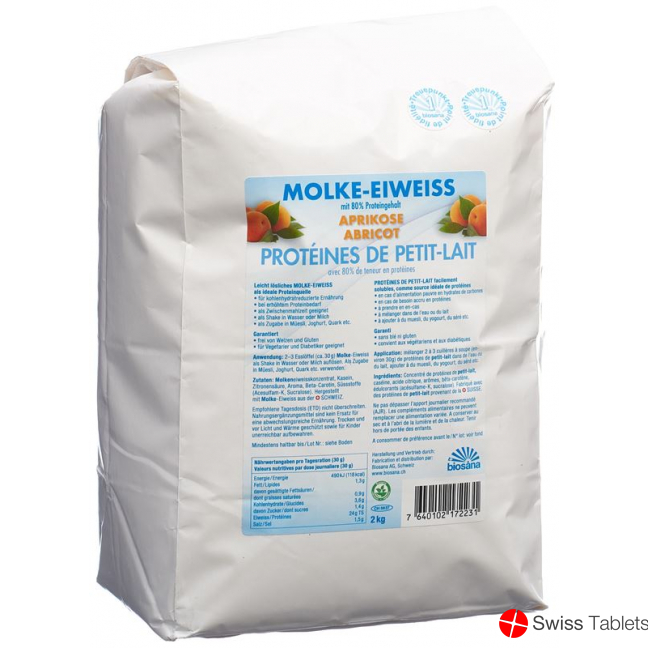 Biosana Molke Eiweiss Pulver Aprikose 2kg buy online