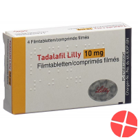 Tadalafil Lilly Filmtabletten 10mg 4 Stück