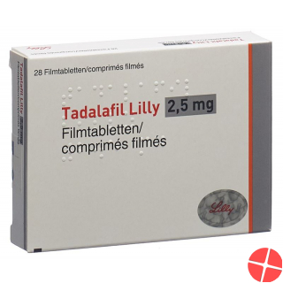 Tadalafil Lilly Filmtabletten 2.5mg 28 Stück Tadalafil Lilly Filmtabletten 2.5mg 28 Stück