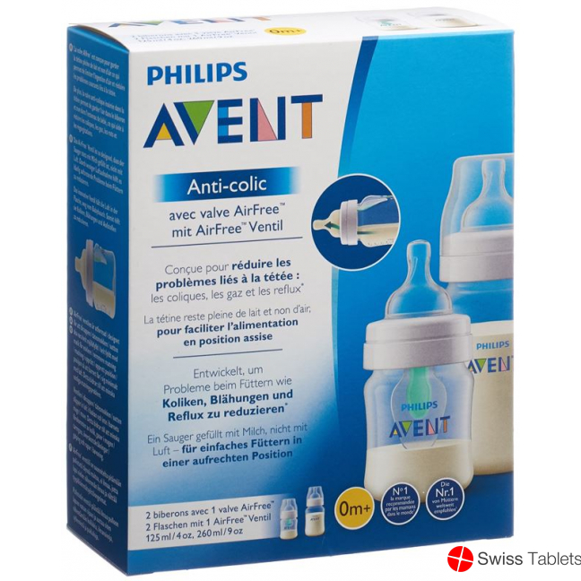 Avent Philips Anti-Colic Flasche Airfree Vent 125+260ml buy online