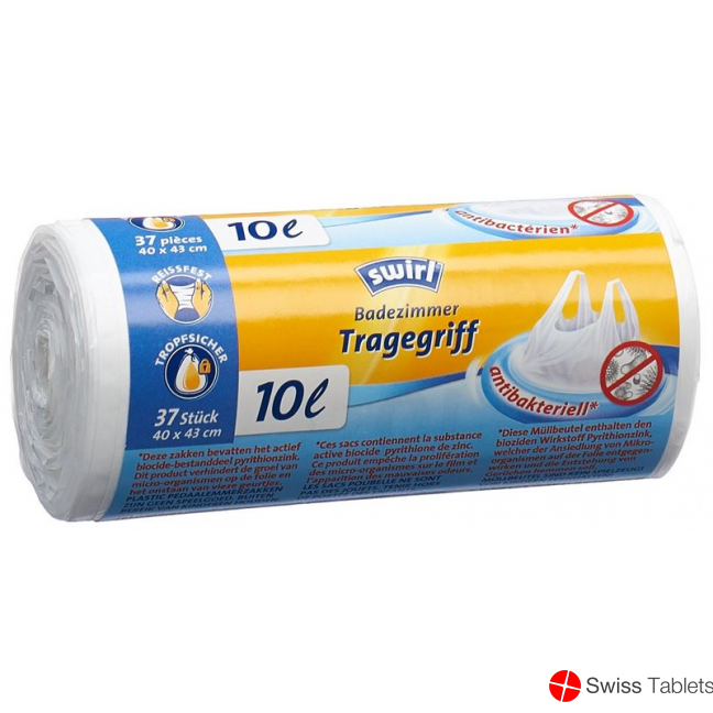 Swirl Badezimmer Müllbeutel 10L Antibakter 37 Stück buy online