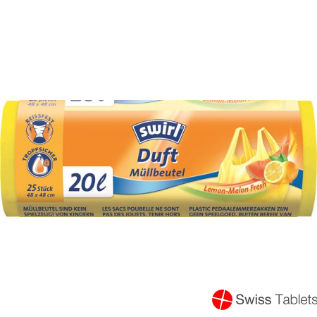 Swirl Duft-Müllbeutel Tragegri 20L Lem-Mel 25 Stück buy online