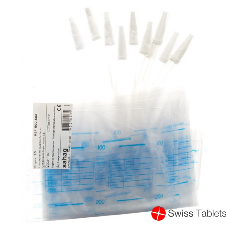 Sahag Urinbeutel 1.5L 12cm ohne Ablauf 10 Stück buy online