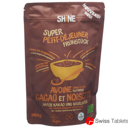 Shine Hafer Frühstück Roher Kakao Haselnuss 300 buy online