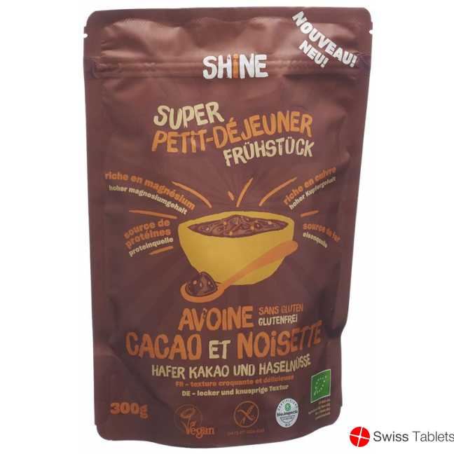 Shine Hafer Frühstück Roher Kakao Haselnuss 300 buy online