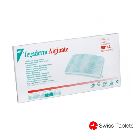 3M Tegaderm Alginat Kompresse 10x20cm 5 Stück buy online