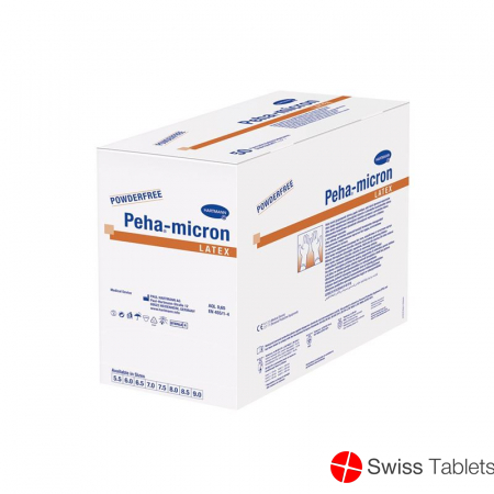 Peha-micron Latex Grösse 8.5 Puderfrei Steril 100 Stück buy online