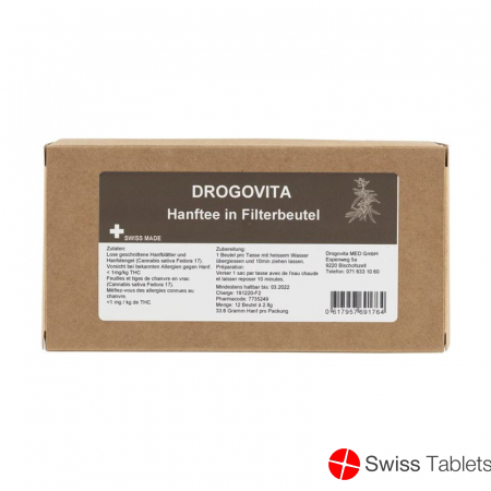 Drogovita Hanftee In Filterbeutel 12 Stück buy online