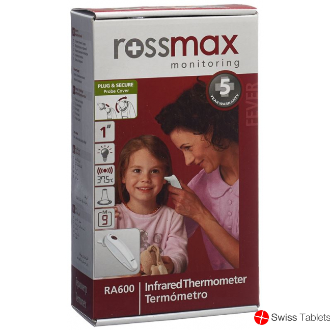 Rossmax ear thermometer infrared Ra600 buy online