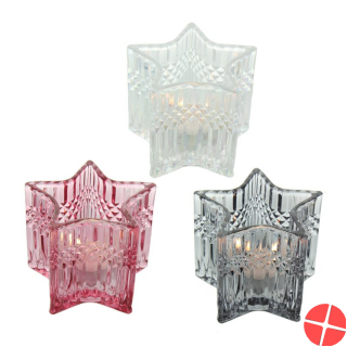 Herboristeria Windlicht Crystal Star Ass