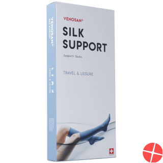 Venosan Silk A-d Support Socks S Navy 1 pair