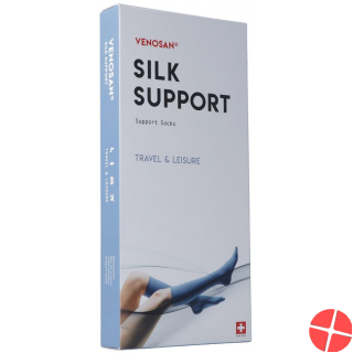 Venosan Silk A-d Support Socks M Navy 1 pair