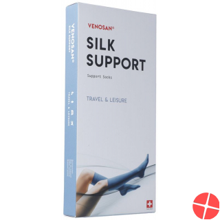 Venosan Silk A-d Support Socks S Black 1 pair