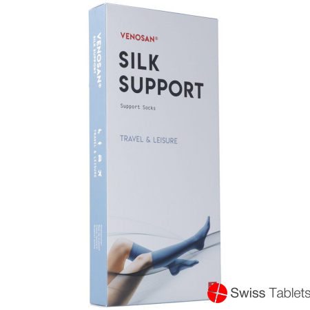 Venosan Silk A-d Support Socks M Black 1 pair buy online