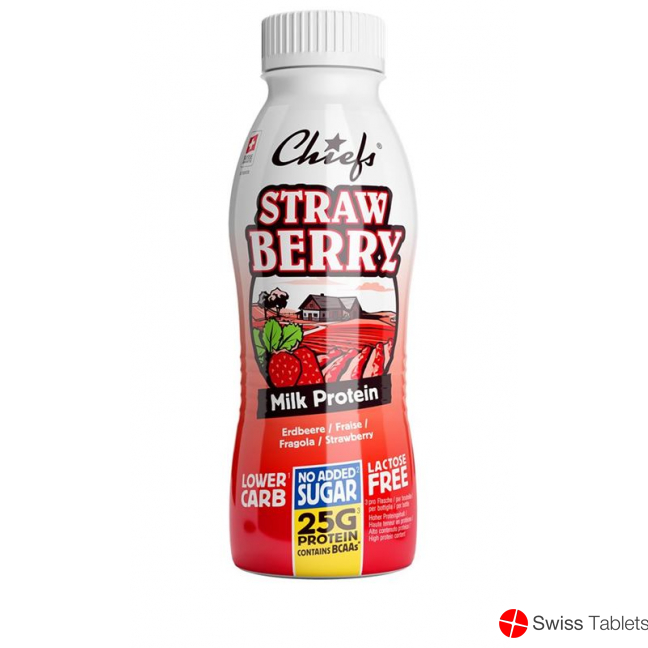 Chiefs Milk Protein Strawberry 8x 330ml buy online