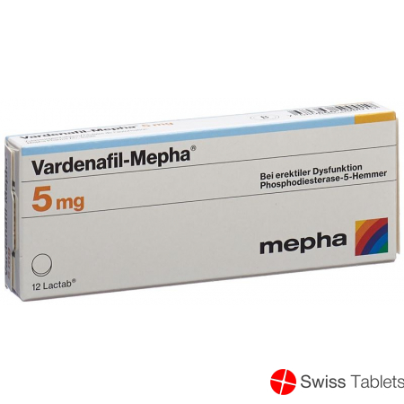 Vardenafil Mepha Lactab 5mg 12 Stück buy online