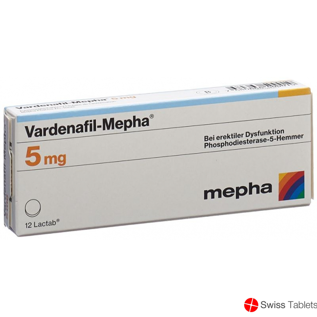 Vardenafil Mepha Lactab 5mg 12 Stück buy online