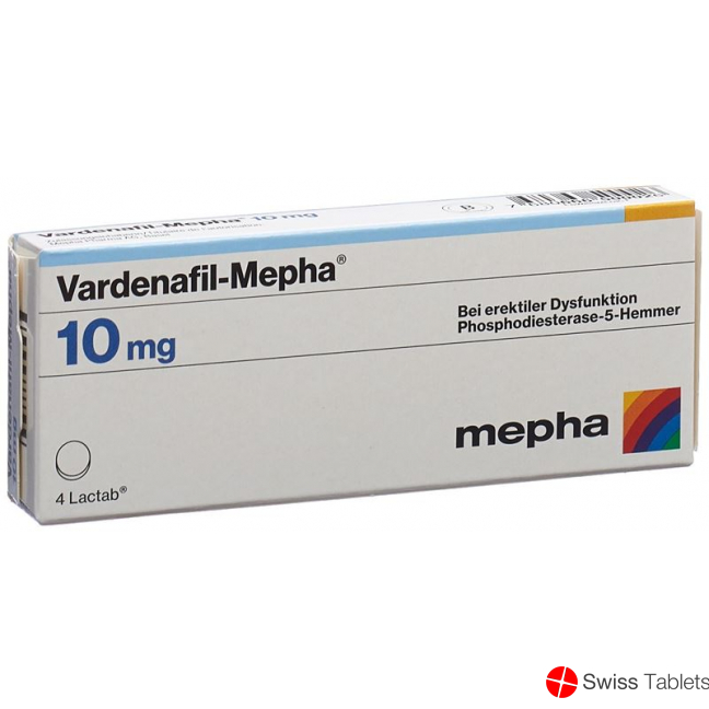 Vardenafil Mepha Lactab 10mg 4 Stück buy online