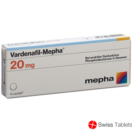 Vardenafil Mepha Lactab 20mg 4 Stück buy online
