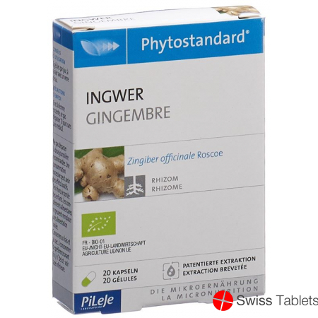 Phytostandard Ginger capsules organic 20 pieces buy online