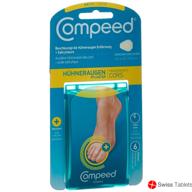 Compeed (pi) Huehneraugenpflaster S Aktiv 6 Stück buy online