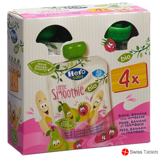Hero Baby Smoothie Bir Ba Him Bio Quattro 4x 90g buy online