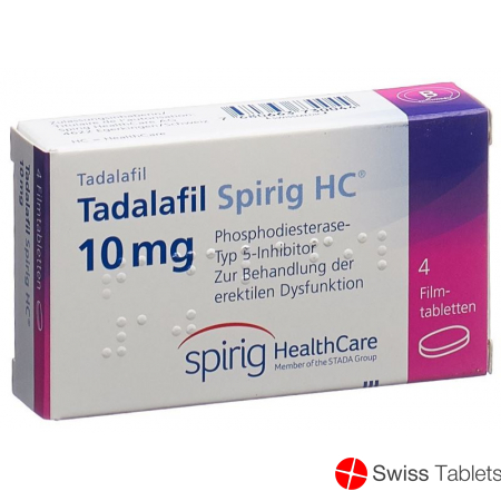 Tadalafil Spirig HC Filmtabletten 10mg 4 Stück buy online Tadalafil Spirig HC Filmtabletten 10mg 4 Stück buy online