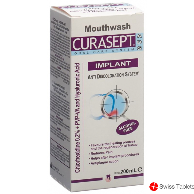 Curasept Ads Implant Mouthwash Flasche 200ml buy online