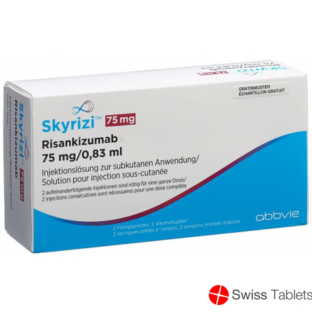 Skyrizi Injektionslösung 75mg/0.83ml 2 Fertigspritzen 0.83ml buy online