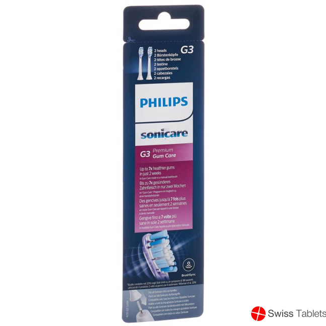 Philips Sonicare replacement brushes G3 Premium G Hx9052/17 2 pieces buy online
