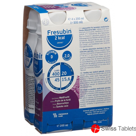Fresubin (pi) 2 Kcal Drink Waldfrucht 4 Flasche 200ml buy online