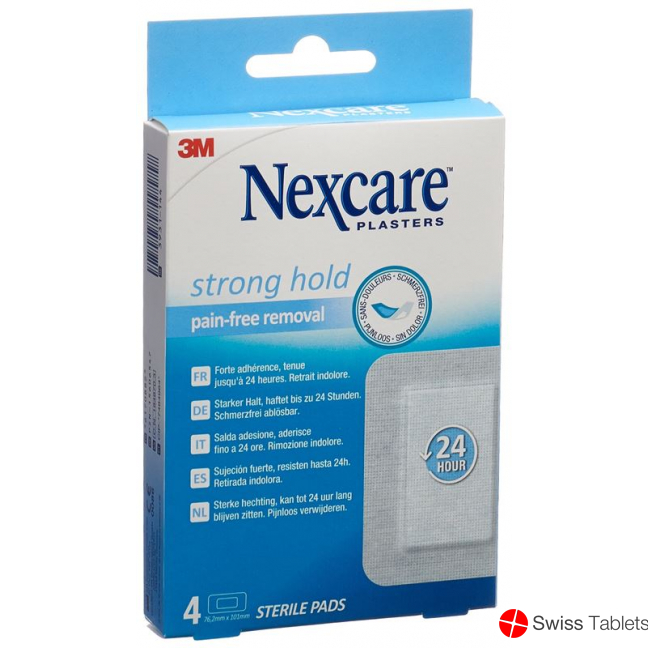 3M Nexcare Strong Hold Pads 76,2x101mm 4 Stück buy online