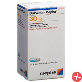 Duloxetine Mepha Kaps 30 mg Ds 100 pcs