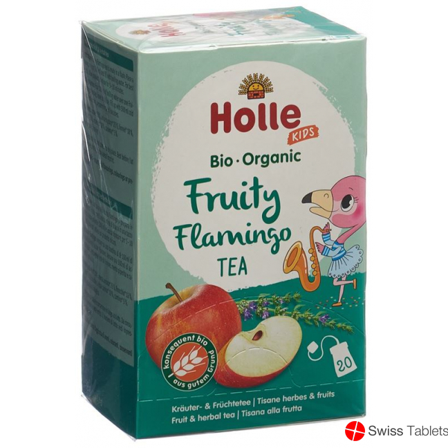 Holle Fruity Flamingo herbal and fruit tea Bio 20x 1.8g buy online