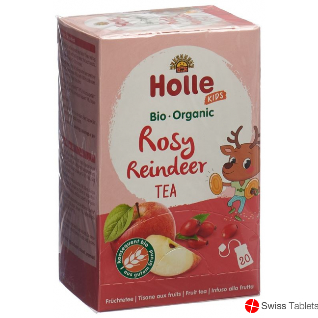 Holle Rosy Reindeer fruit tea Bio 20x 2.2g buy online