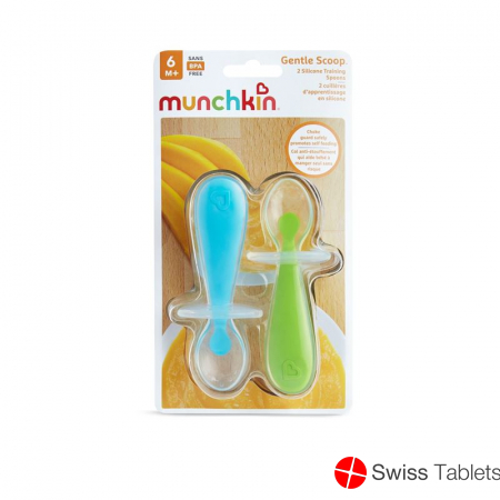 Munchkin Silikon Trainingsloeffel Gent Scoop 2 Stück buy online