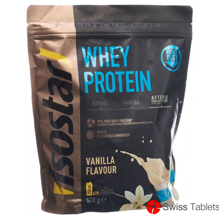 Isostar Whey Protein Powder Vanilla Bag 570g buy online