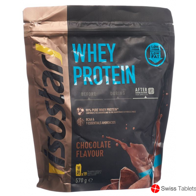 Isostar Whey Protein powder chocolate bag 570g buy online