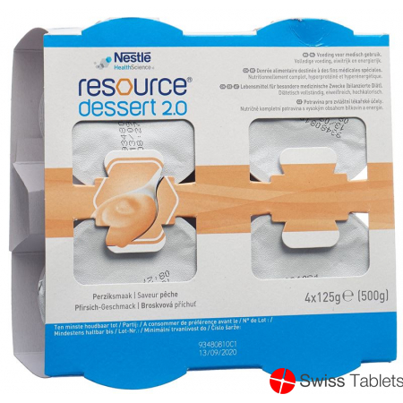Resource Dessert 2.0 Pfirsich 4 Cup 125ml buy online
