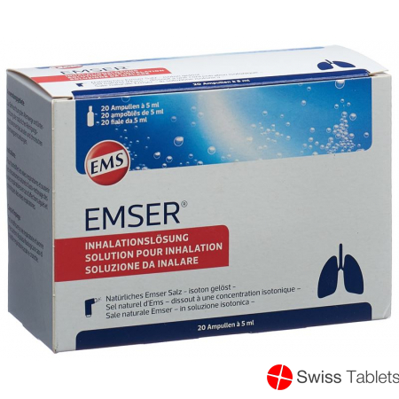 Emser inhalation solution 20 ampoules 5ml buy online