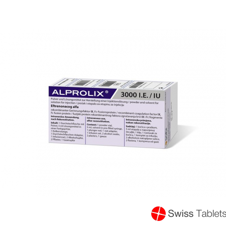 Alprolix Trockensubstanz 3000 Ie C Solv Durchstechflasche buy online
