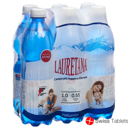 Lauretana Mineralwasser O Kohlens 6 Petflasche 500ml buy online