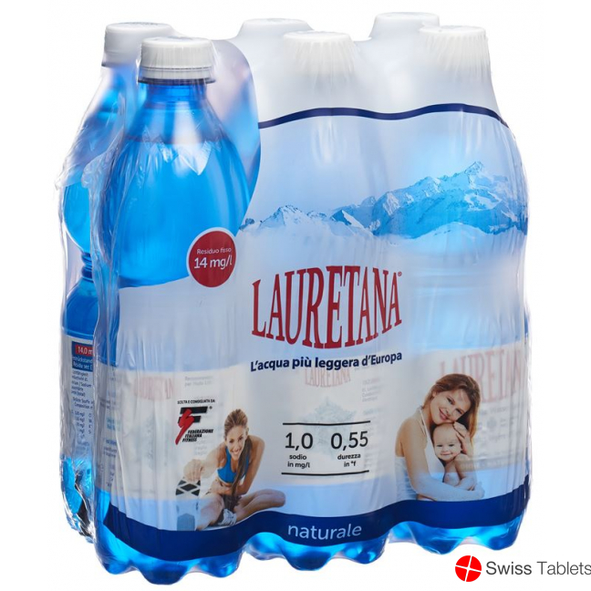 Lauretana Mineralwasser O Kohlens 6 Petflasche 500ml buy online