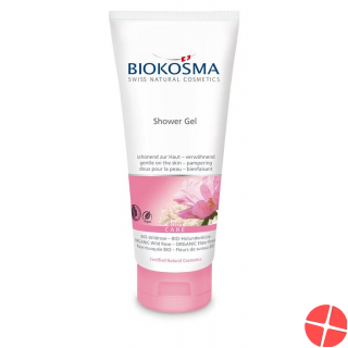 Biokosma Shower Gel Bio-Wildrose Holunderbl 200ml