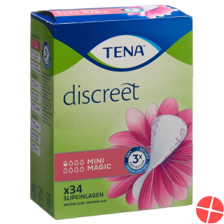 Tena Discreet Mini Magic 34 Pieces
