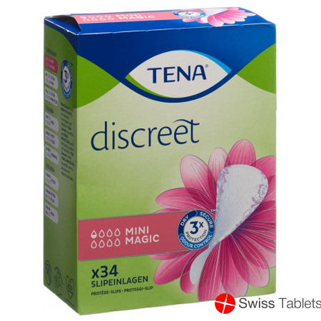 Tena Discreet Mini Magic 34 Pieces buy online
