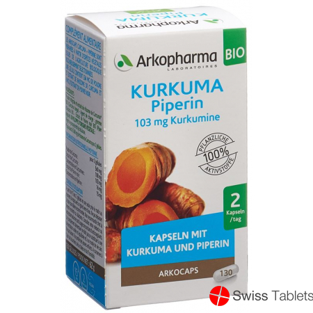 Arkocaps Kurkuma Kapseln Bio Dose 130 Stück buy online