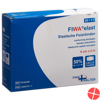Smedico Fixierbinden Cellophan 6cmx4m Weiss 20 Stück